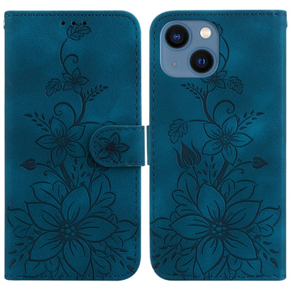 Lily Embossed Leather Phone Case