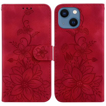 Lily Embossed Leather Phone Case
