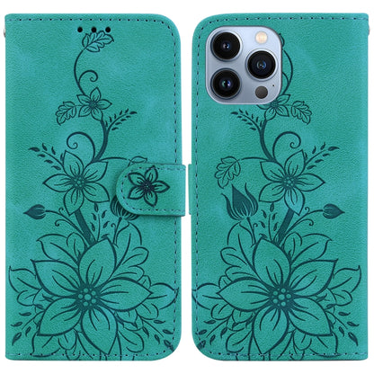 Lily Embossed Leather Phone Case