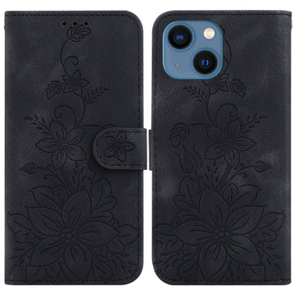 Lily Embossed Leather Phone Case