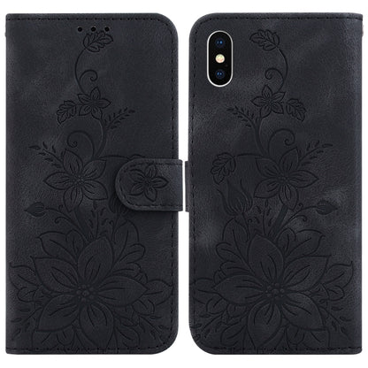 Lily Embossed Leather Phone Case