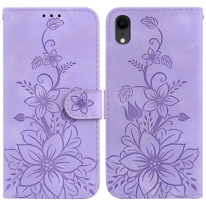 Lily Embossed Leather Phone Case