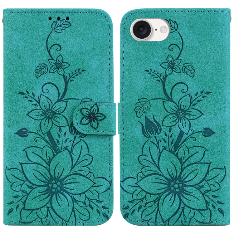 Lily Embossed Leather Phone Case