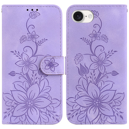 Lily Embossed Leather Phone Case