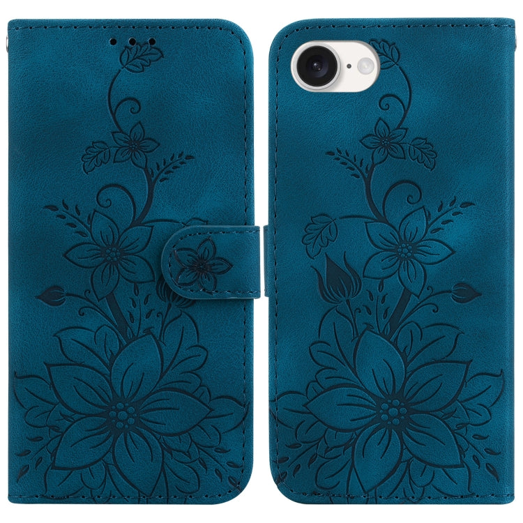 Lily Embossed Leather Phone Case