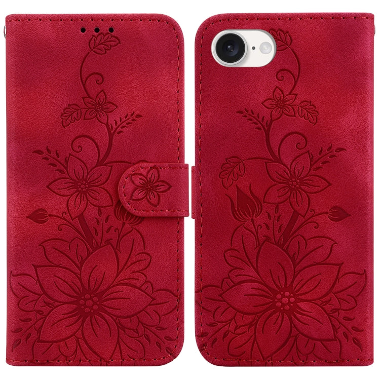 Lily Embossed Leather Phone Case