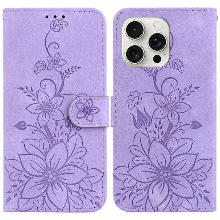 Lily Embossed Leather Phone Case