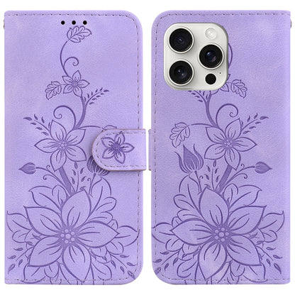 Lily Embossed Leather Phone Case