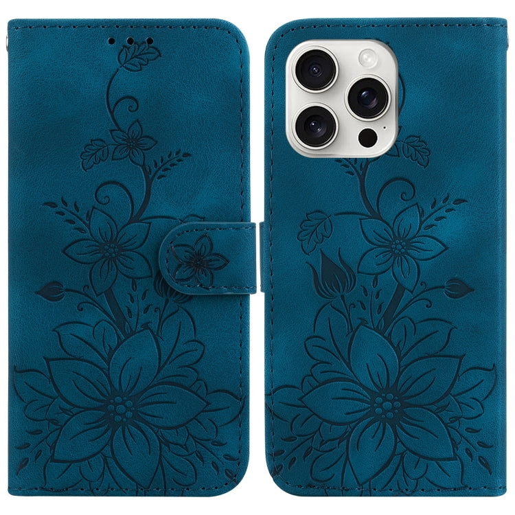Lily Embossed Leather Phone Case