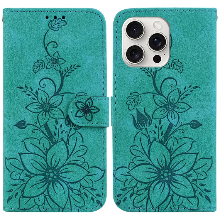 Lily Embossed Leather Phone Case