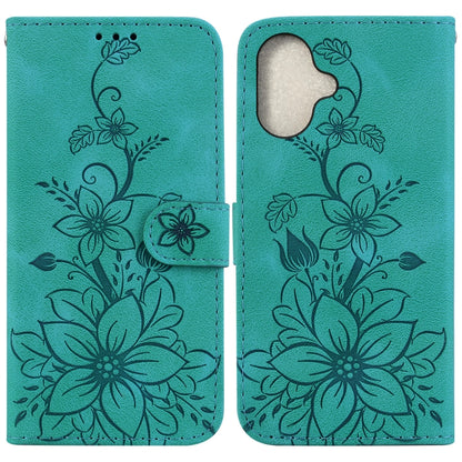 Lily Embossed Leather Phone Case