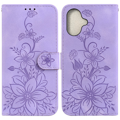 Lily Embossed Leather Phone Case