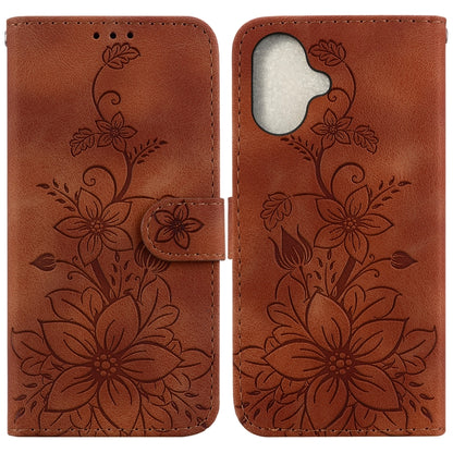 Lily Embossed Leather Phone Case