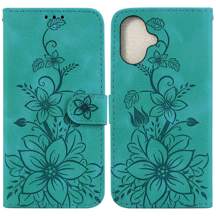 Lily Embossed Leather Phone Case