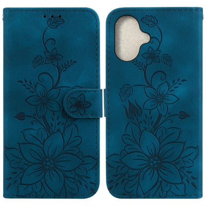 Lily Embossed Leather Phone Case