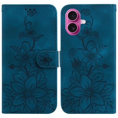 Lily Embossed Leather Phone Case