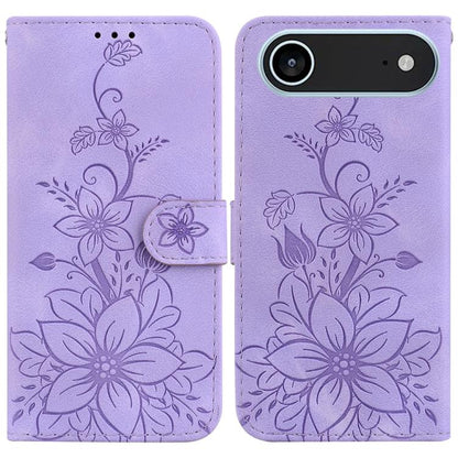 Lily Embossed Leather Phone Case