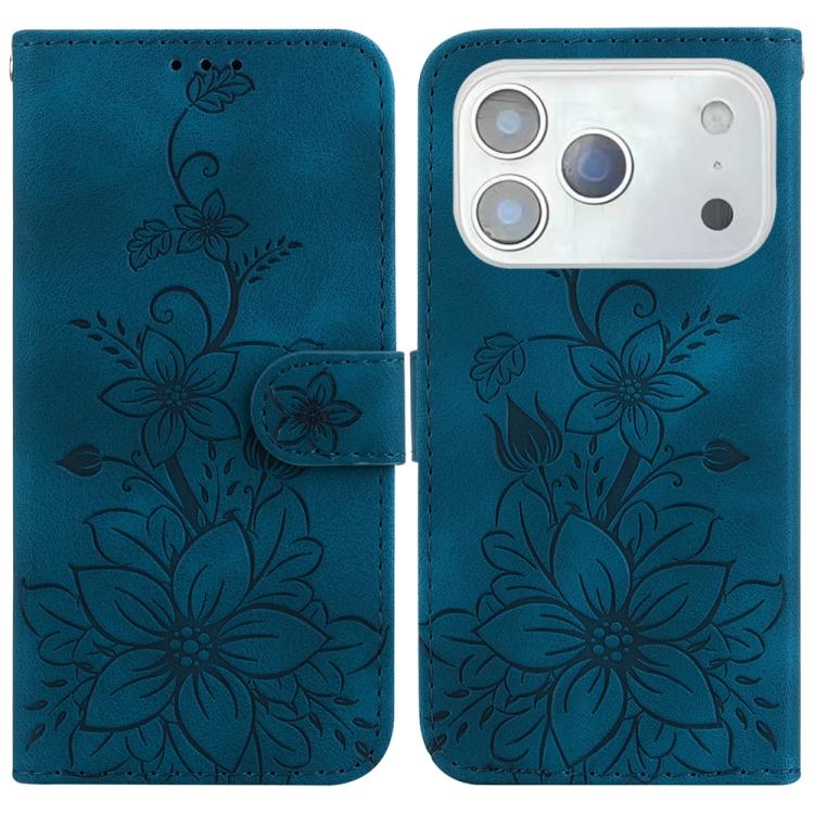 Lily Embossed Leather Phone Case