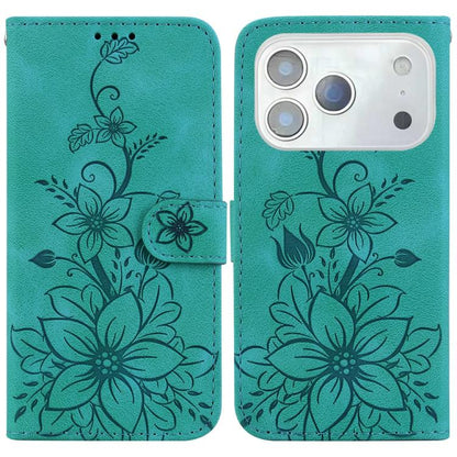 Lily Embossed Leather Phone Case