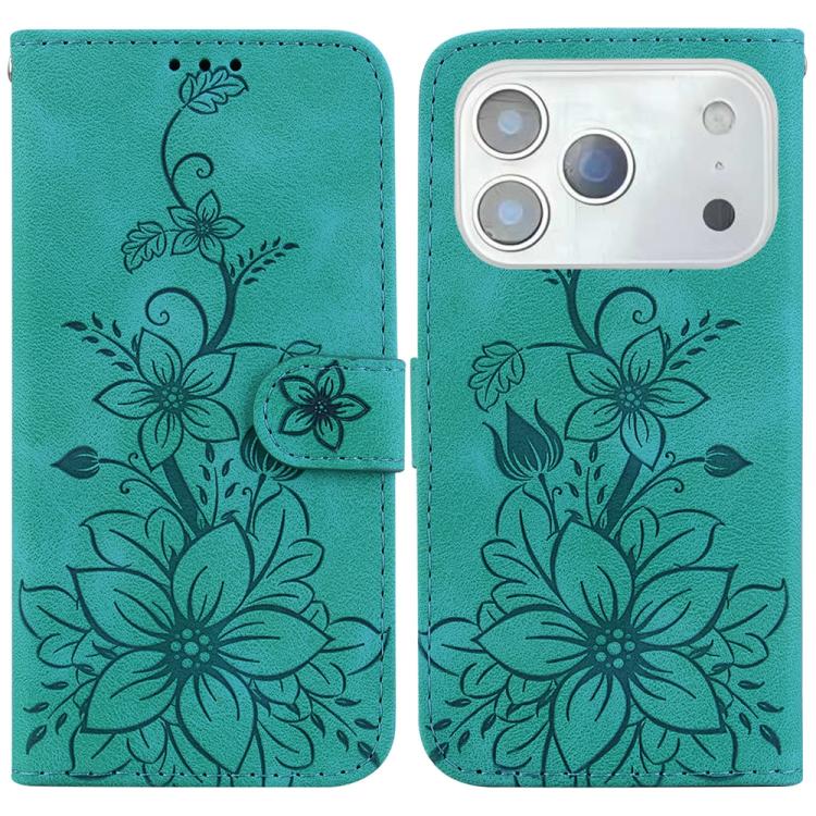 Lily Embossed Leather Phone Case