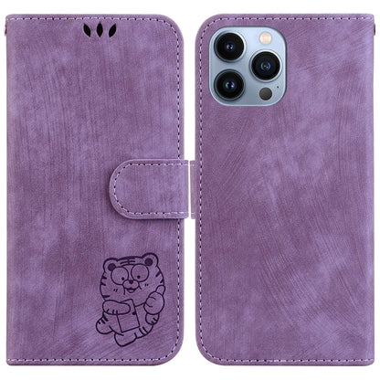 Little Tiger Embossed Leather Phone Case