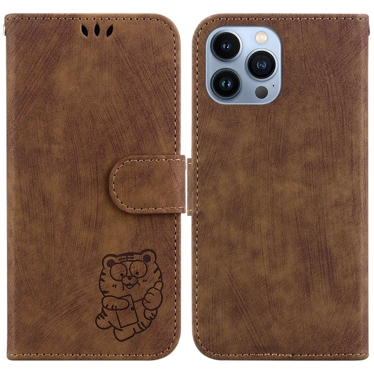 Little Tiger Embossed Leather Phone Case