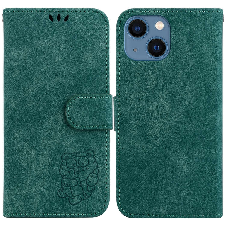 Little Tiger Embossed Leather Phone Case