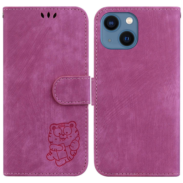 Little Tiger Embossed Leather Phone Case