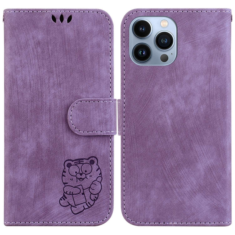 Little Tiger Embossed Leather Phone Case