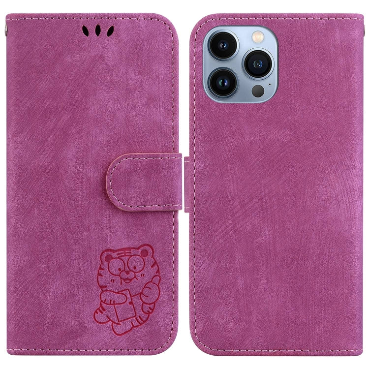 Little Tiger Embossed Leather Phone Case