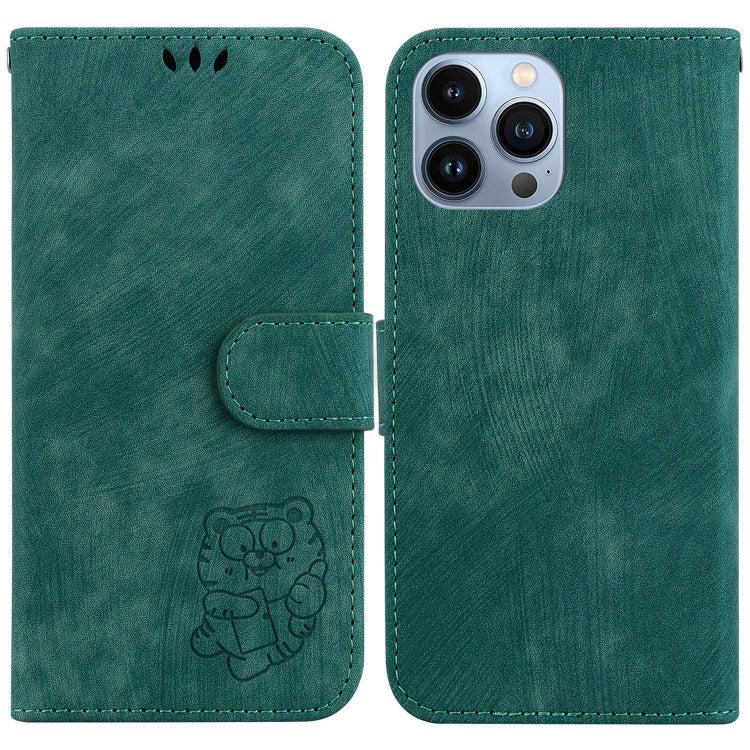 Little Tiger Embossed Leather Phone Case