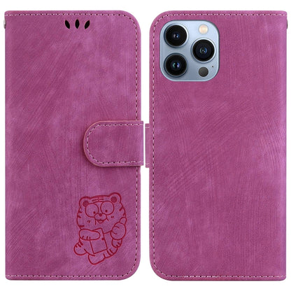 Little Tiger Embossed Leather Phone Case