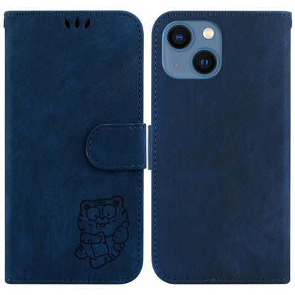 Little Tiger Embossed Leather Phone Case