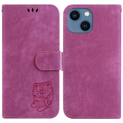 Little Tiger Embossed Leather Phone Case