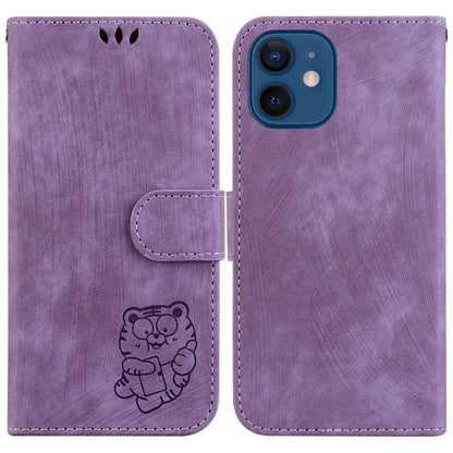 Little Tiger Embossed Leather Phone Case