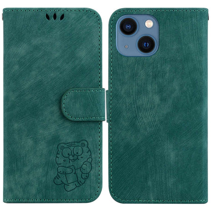 Little Tiger Embossed Leather Phone Case