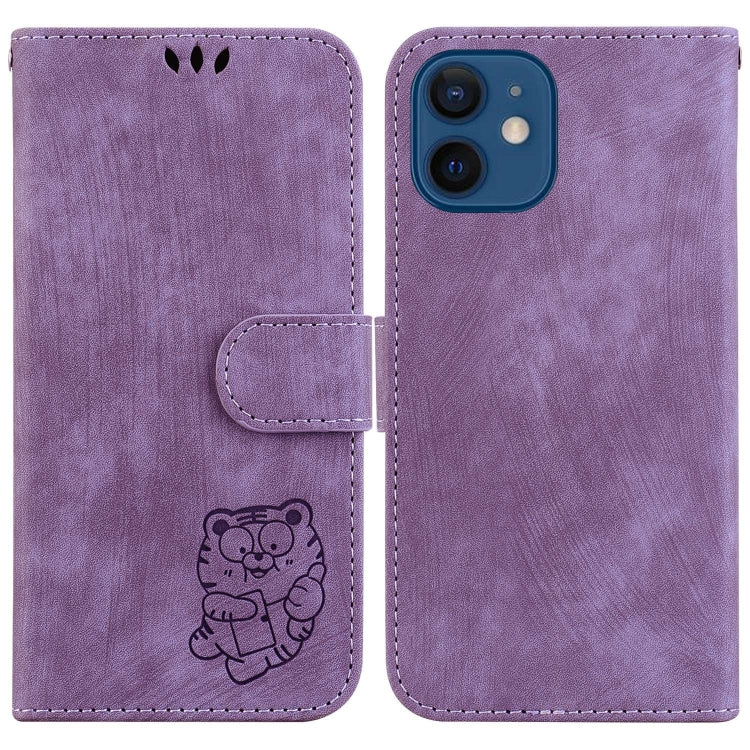 Little Tiger Embossed Leather Phone Case
