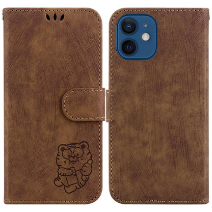 Little Tiger Embossed Leather Phone Case