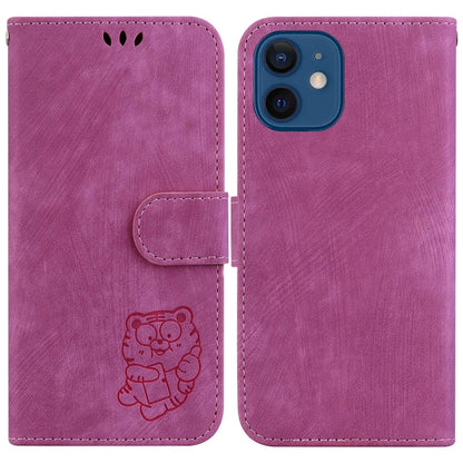 Little Tiger Embossed Leather Phone Case