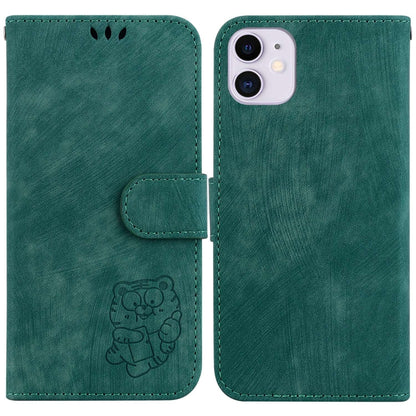 Little Tiger Embossed Leather Phone Case