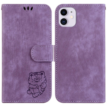 Little Tiger Embossed Leather Phone Case