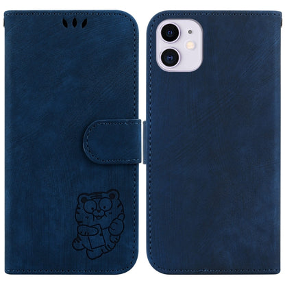 Little Tiger Embossed Leather Phone Case