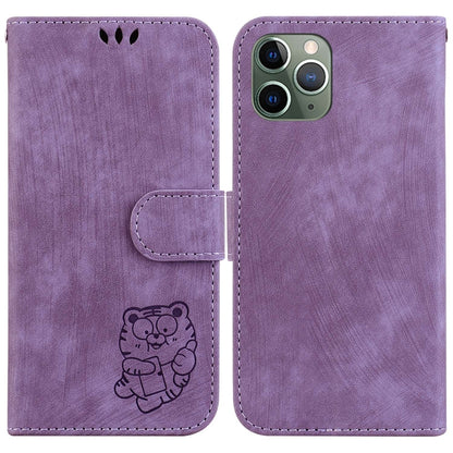 Little Tiger Embossed Leather Phone Case