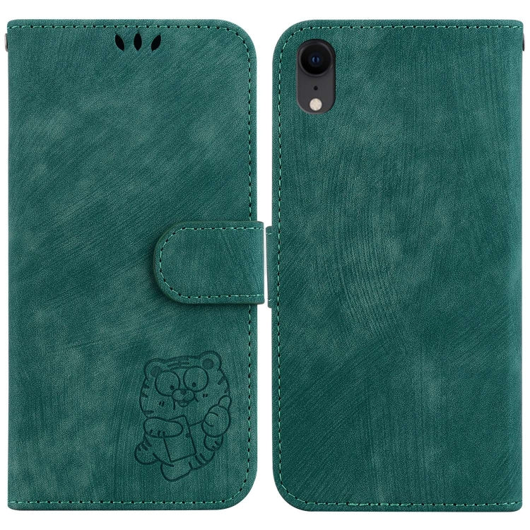 Little Tiger Embossed Leather Phone Case