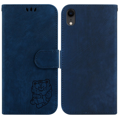Little Tiger Embossed Leather Phone Case