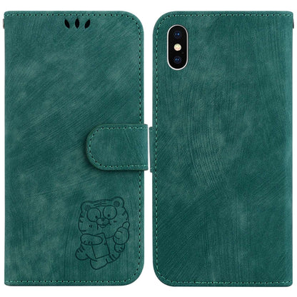 Little Tiger Embossed Leather Phone Case