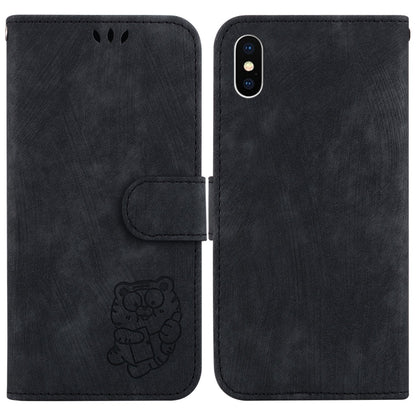 Little Tiger Embossed Leather Phone Case