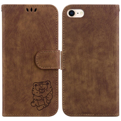 Little Tiger Embossed Leather Phone Case