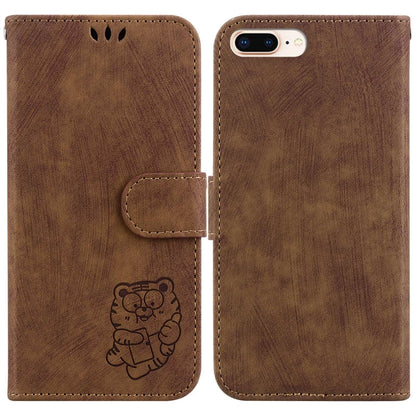 Little Tiger Embossed Leather Phone Case