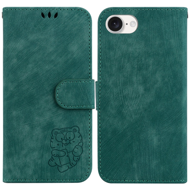 Little Tiger Embossed Leather Phone Case